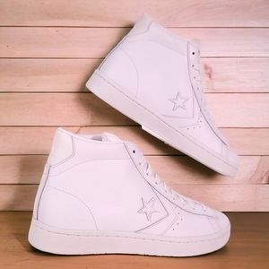Converse Pro Leather LP White High Top Sneakers 155335C Men's 9.5